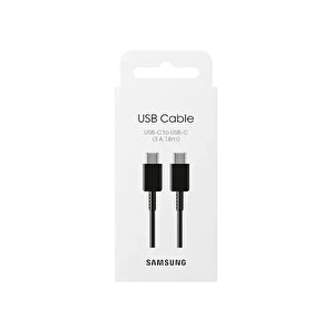 Samsung Ep-dx310j 3a 60w Type-c To Type-c Data Ve Şarj Kablo 1.8metre Siyah Samsung Türkiye Garantili