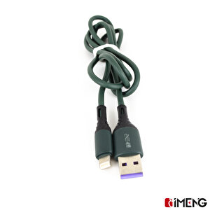 İmeng Apple Ipad Mini 2 Retina  6a 100w Usba To Lightning Data Ve Hızlı Şarj Kablosu Yeşil