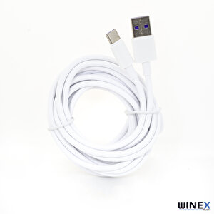 Winex Samsung Galaxy Flip3 5g 3a 45w Usba To Type-c 3metre Data Ve Hızlı Şarj Kablosu