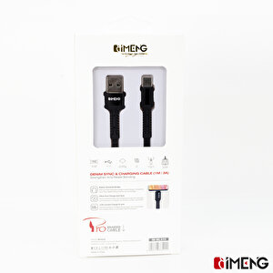 İmeng Redmi 9c 3a Usba To Micro Pro Braided Örgülü Data Ve Hızlı Şarj Kablosu Siyah