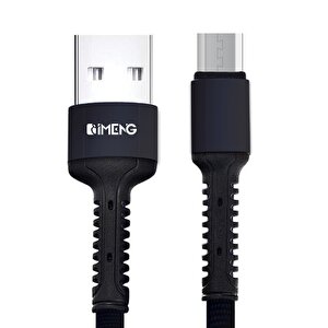 İmeng Huawei Y8p İle Uyumlu 3a Usba To Micro Pro Braided Örgülü Data Ve Hızlı Şarj Kablosu Siyah
