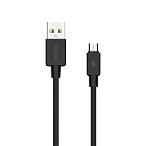 Tecno Tcd-m11 2023 Usb-a To Micro 2a Data Ve Şarj Kablosu 1m Siyah