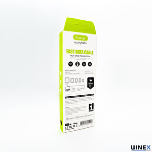 Winex Ca116 Type-c 3.0a Hızlı Şarj Ve Data Kablosu 1m Beyaz