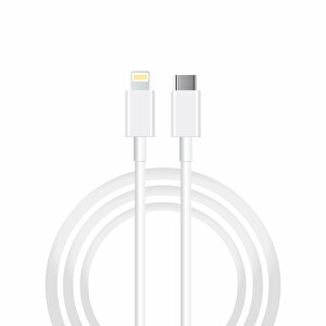 Sx251m 3a 45w Type-c To Lightning 1metre Data Ve Hızlı Şarj Kablosu Beyaz