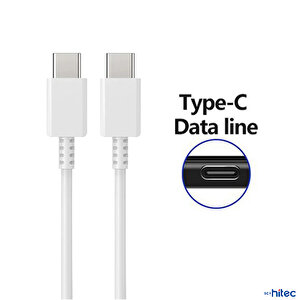 Schitec 3a 50w Type-c To Type-c Data Ve Şarj Kablosu 1metre Beyaz Dn980