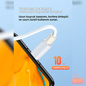 Schitec İphone 12 Pro 6a 100w Type-c To Lightning 2metre Süper Hızlı Data Ve Şarj Kablosu