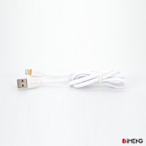 İmeng Apple İphone 13 Pro Max 3.1a Usba To Lightning Data Ve Hızlı Şarj Kablosu Beyaz