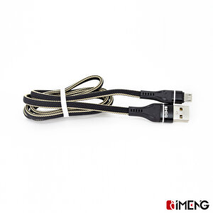 İmeng Tecno Pova 3.1a Usba To Micro Örgülü Data Ve Şarj Hızlı Kablosu Siyah