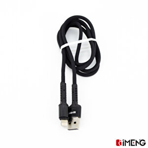 İmeng Apple Ipad 7 3a Usba To Lightning Pro Braided Data Ve Hızlı Şarj Kablosu Siyah
