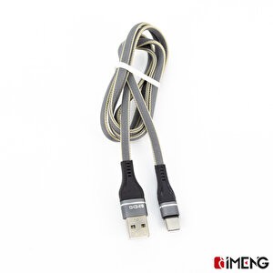 İmeng Casper Via M30 Plus 3.1a Usba To Type-c Örgülü Data Ve Hızlı Şarj Kablosu Gri