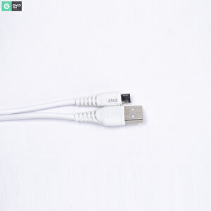 Dvip S01m 6a 67w Fast Charging Usba To Micro Data Ve Hızlı Şarj Kablosu 1m Beyaz