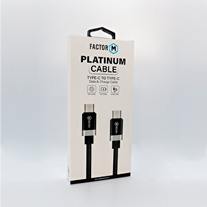Factor M Platinum Kablo 2.4a 20w Type-c To Type-c (fm-pctt)