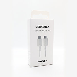 Samsung 5a 45w Type-c To Type-c Data Ve Şarj Kablo Beyaz Ep-dn975bwegww Samsung Türkiye Garantili