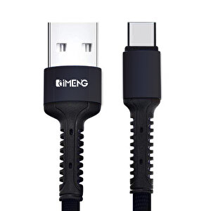 İmeng Xiaomi Mi 11x 3a Usba To Type-c Pro Braided Örgülü Data Ve Hızlı Şarj Kablosu Siyah