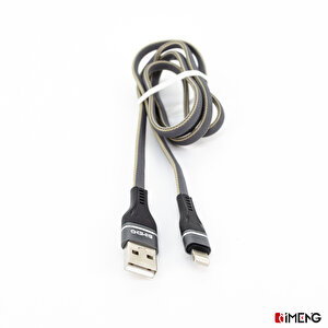 İmeng 3.1a Usba To Lightning Örgülü Data Ve Hızlı Şarj Kablosu Ml108 Gri