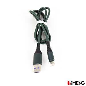 İmeng 6a 100w Usba To Lightning Data Ve Hızlı Şarj Kablosu Ml60 Yeşil