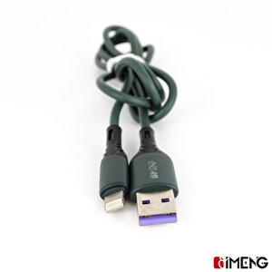 İmeng 6a 100w Usba To Lightning Data Ve Hızlı Şarj Kablosu Ml60 Yeşil