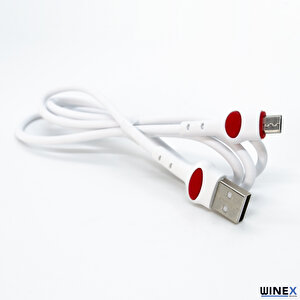 Winex Gfz115 Micro 3.0a Hızlı Şarj Ve Data Kablosu 1m Beyaz