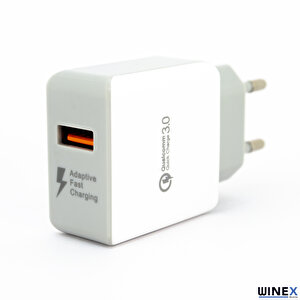 Winex X88 Usba Quick Charger 3.0 Usba To Type-c Kablolu Hızlı Şarj Aleti Set