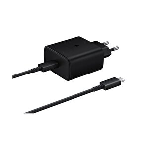 Schitec 45w Süper Hızlı Şarj Aleti Type-c To Type-c 1metre Kablolu Siyah