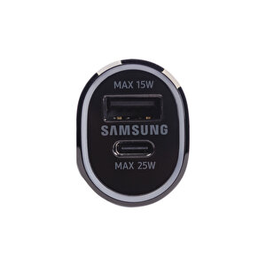 Samsung Ep-l4020n Super Fast Charging Hızlı Araç Şarj Aleti (25w + 15w) Siyah Samsung Türkiye Garantili