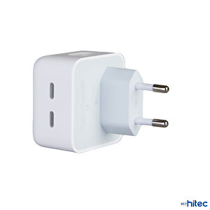 Schitec 35w Yeni Nesil Apple Uyumlu Çift Type-c Port Compact Çıkışlı Ev Tipi Şarj Aleti Kablolu