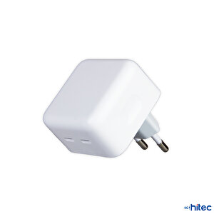 Schitec 35w Yeni Nesil Apple Uyumlu Çift Type-c Port Compact Çıkışlı Ev Tipi Şarj Aleti Kablolu