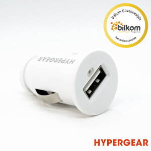 Hypergear 2.1a 2x Hızlı Araç Şarj Aleti Set İphone Uyumlu Lightning Kablo Beyaz