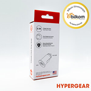 Hypergear 2.1a 2x Hızlı Araç Şarj Aleti Set İphone Uyumlu Lightning Kablo Beyaz