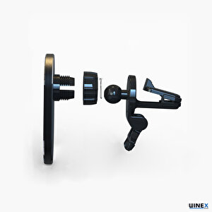 15w Magsafe Sensörlü Araç İçi Kablosuz Hızlı Şarj Aleti Ve Telefon Tutucu Yk3454