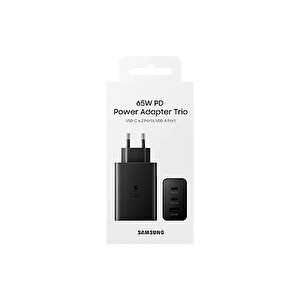 Samsung 3in1 Trio 65w 2xpd+usba Ev Tipi Şarj Aleti 3 Çıkışlı Ep-t6530nbegww Samsung Türkiye Garantili