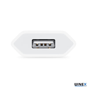Winex İphone Usba To Lightning 1m Kablolu Şarj Aleti Set Beyaz