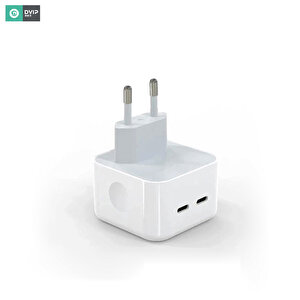 Dvip N45 35w Yeni Nesil Apple Uyumlu Çift Pd Type-c Port Compact Çıkışlı Ev Tipi Şarj Aleti Kablolu Set