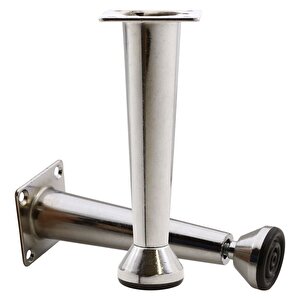 Mobilya Sehpa Puf Zigon Metal Ayağı Ayarlanabilir Krom Ayak 12 Cm