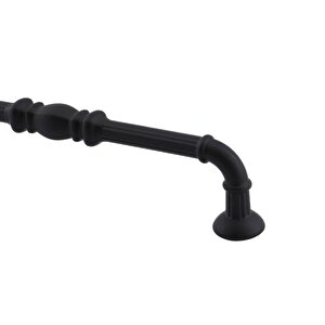 Buket Mobilya Mutfak Dolabı Çekmece Dolap Kapak Kulpu Kulpları Kulbu Mat Siyah 128 Mm Metal Kulp