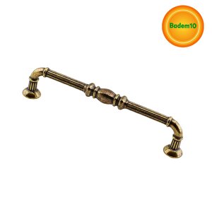 Buket Eskitme Antik Sarı (128 Mm-12.8 Cm) Metal Mobilya Mutfak Çekmece Dolap Kulpu Kulbu Kulpları