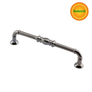 Buket Mobilya Mutfak Dolabı Çekmece Dolap Kulpu Kulpları Kulbu Füme (128 Mm-12.8 Cm) Metal Kulp