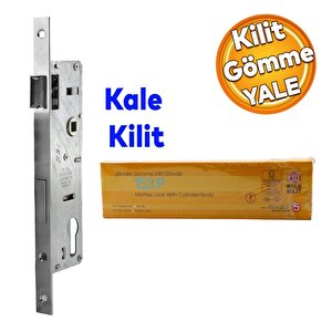 Kale Kapı Pvc Kapı Gömme Kilit Gövde Wc Banyo Kilidi Gövdesi Silindirli 30 Mm