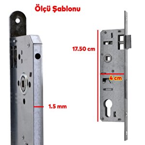 Kale Kapı Pvc Kapı Gömme Kilit Gövde Wc Banyo Kilidi Gövdesi Silindirli 30 Mm