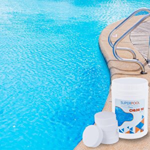 Superpool Premium %90 Tablet Klor 1 Kg 25 Adet