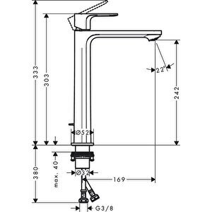 Rebris S Lavabo Bataryası 240 Coolstart Kumandalı