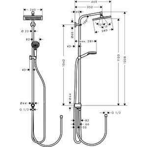 Logis Ve Crometta E240 Banyo Batarya Seti