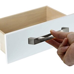 Mobilya Mutfak Dolabı  Banyo Çekmece Dolap Kapak Kulpu Kulbu Füme 160 Mm Metal Kulp