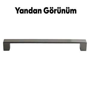 Mobilya Mutfak Dolabı  Banyo Çekmece Dolap Kapak Kulpu Kulbu Füme 160 Mm Metal Kulp