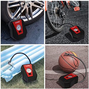 Kb100 12volt 100 Psi Analog Göstergeli Hava Lastik Şişirme Pompası