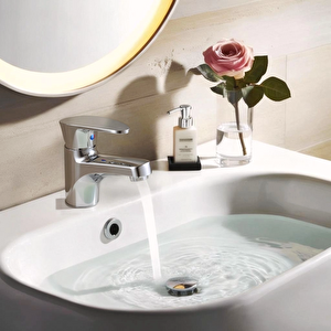 Lavabo Bataryası Mini Model Krom