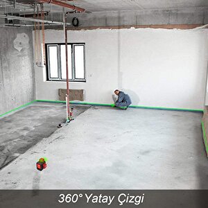 Kobb Kbl34gtp 40 Metre Profesyonel Li-ion Şarjlı 3x360⁰ Otomatik Hizalamalı Yeşil Çapraz Çizgi Lazer Distomat + Tripod