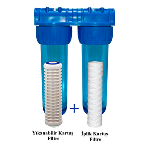 Su Arıtma Filtresi Yıkanabilir Ve Pislik Tutucu İplik Filtre 10"