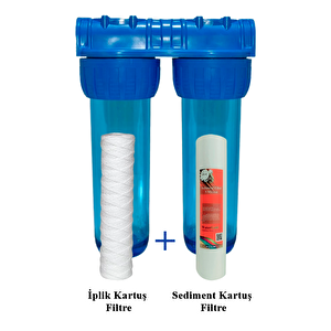 Pislik Çamur Tortu Temizleyici İplik Filtre 10" Inç