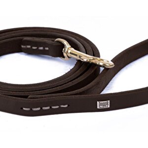 Doggie Yağlı Derili Eğitim Gezdirme Tasması Kahve 1.1*180 Cm (yegt11 M)